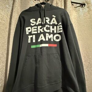 Black Graphic Hoodie